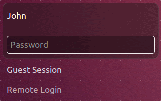 Login Ubuntu